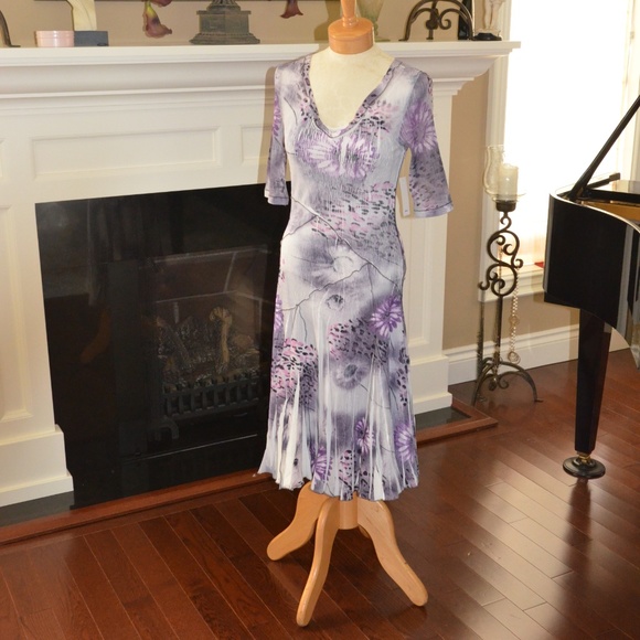 Komarav Dresses & Skirts - SOLD -  MIDI FLARE DRESS NWT